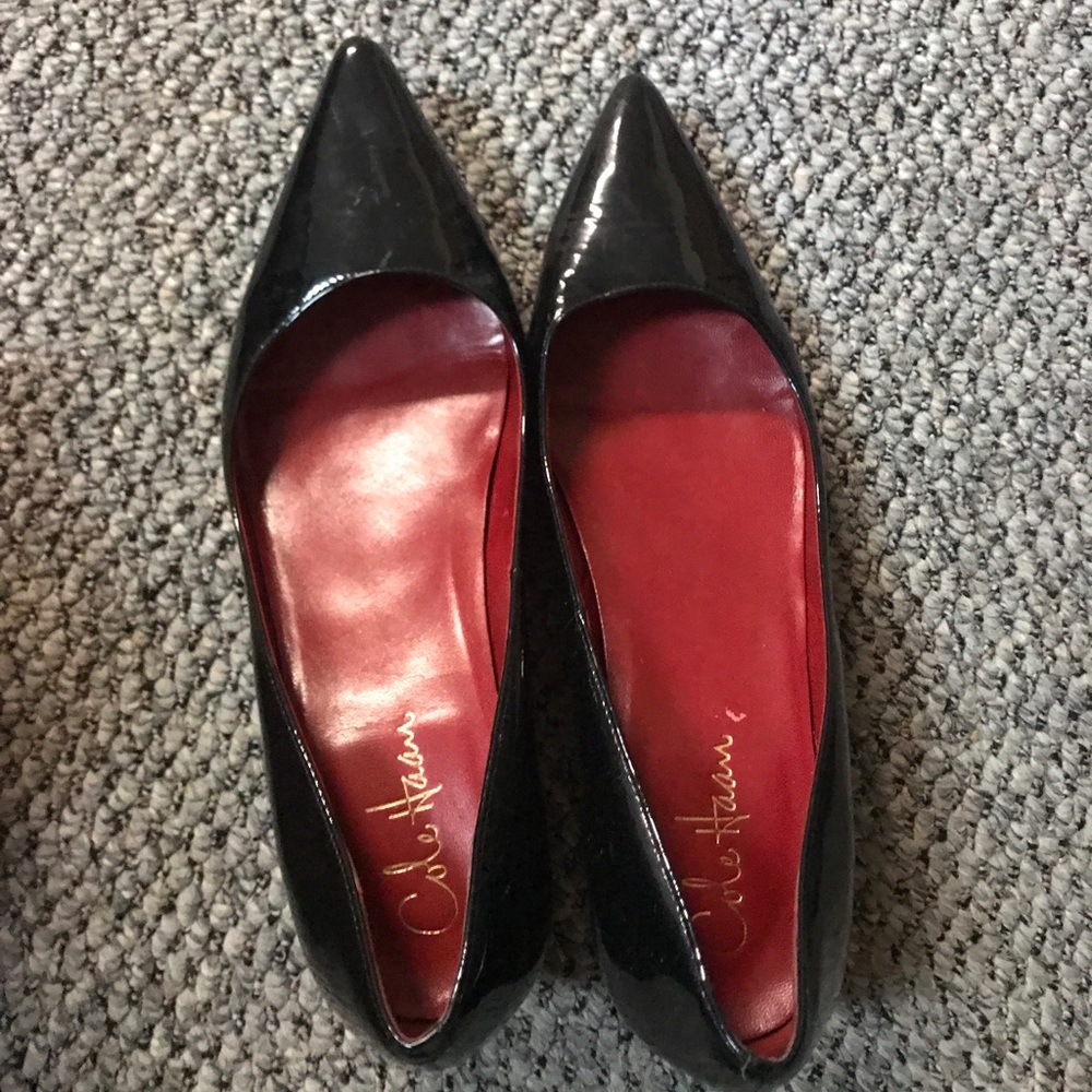 Cole Haan black patent heels